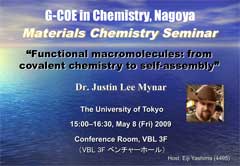 Lecture(Dr. Justin Lee Mynar)