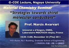 Lecture(Prof. Narcis Avarvari)