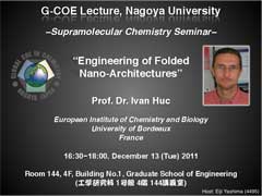 Lecture(Prof. Ivan Huc)