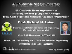 Lecture(Prof. Richard M. Raine)