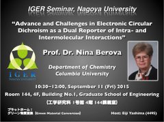 Lecture(Prof. Nina Berova)