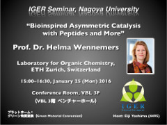 Lecture(Prof. Helma Wennemers)