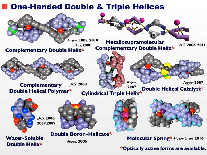 One-Handed Double and Triple Helices